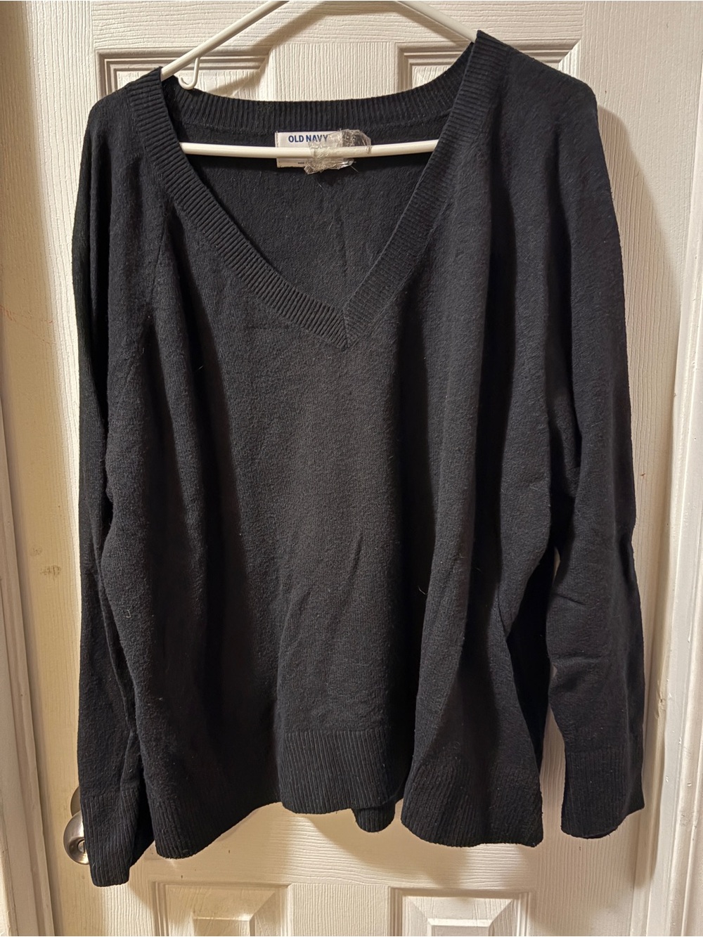 Old Navy Black V-Neck Pullover Sweater